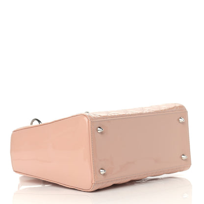 Christian Dior Patent Cannage Medium Lady Dior Light Pink 4 of 11