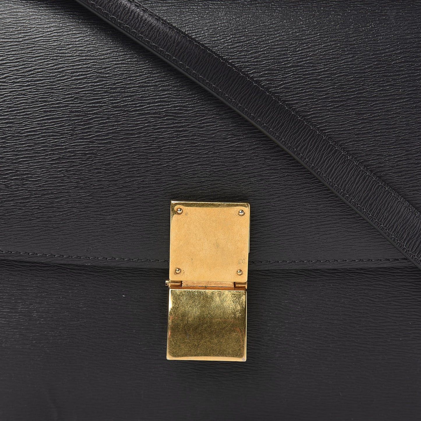Liege Calfskin Medium Classic Box Flap Bag Anthracite