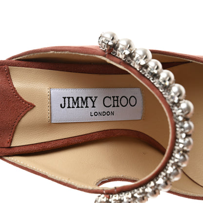 Jimmy Choo Suede Bing 100 Pumps 36 Dark Blush 6 of 7