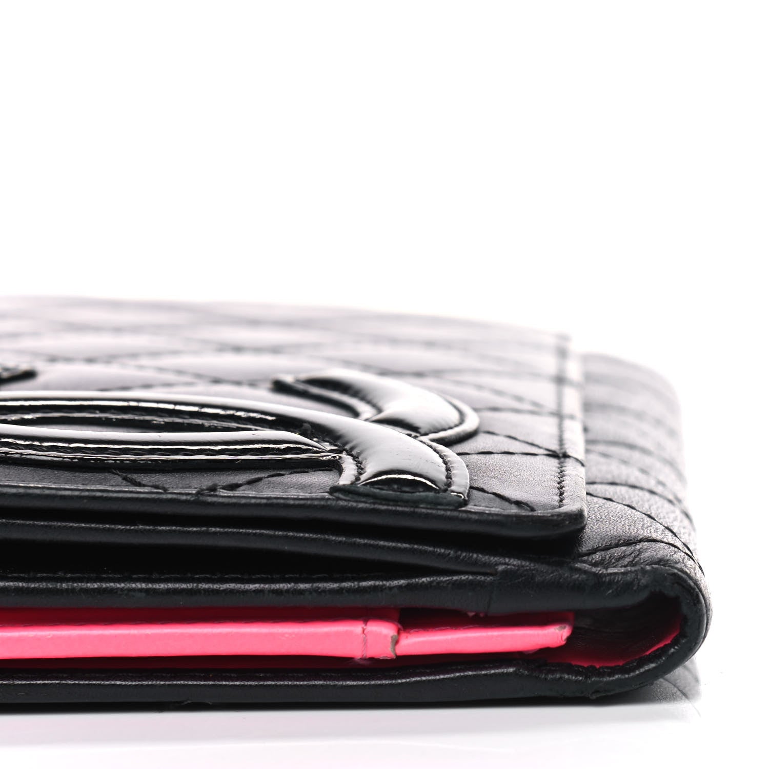 Chanel Calfskin Quilted Cambon Long Double Wallet Black 11 of 13