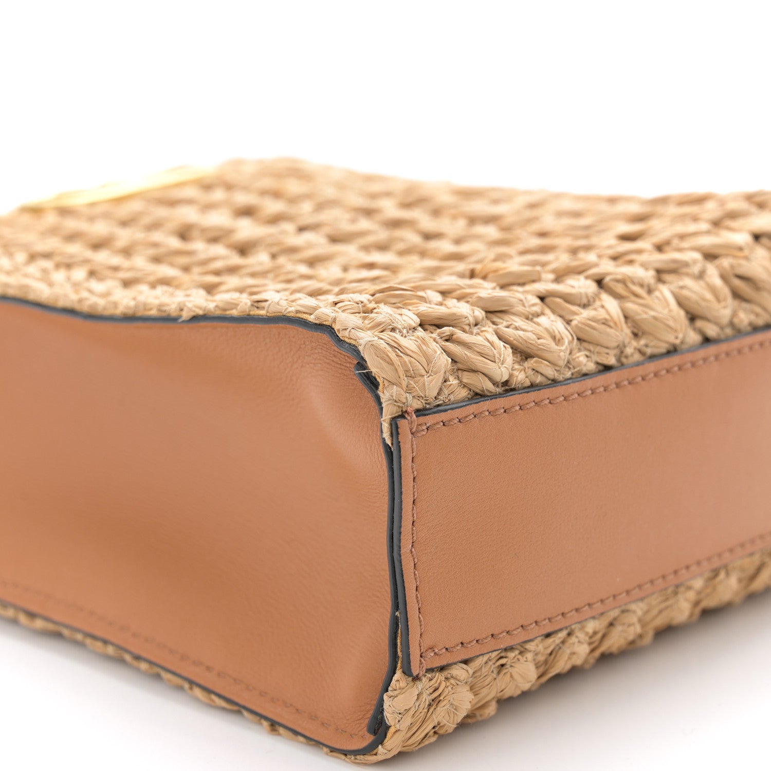 Valentino Garavani Raffia Vlogo Top Handle Bag Naturale 8 of 11