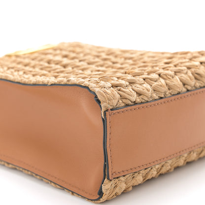 Valentino Garavani Raffia Vlogo Top Handle Bag Naturale 8 of 11