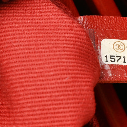 Chanel Glazed Calfskin Quilted Medium Just Mademoiselle Red 7 of 10