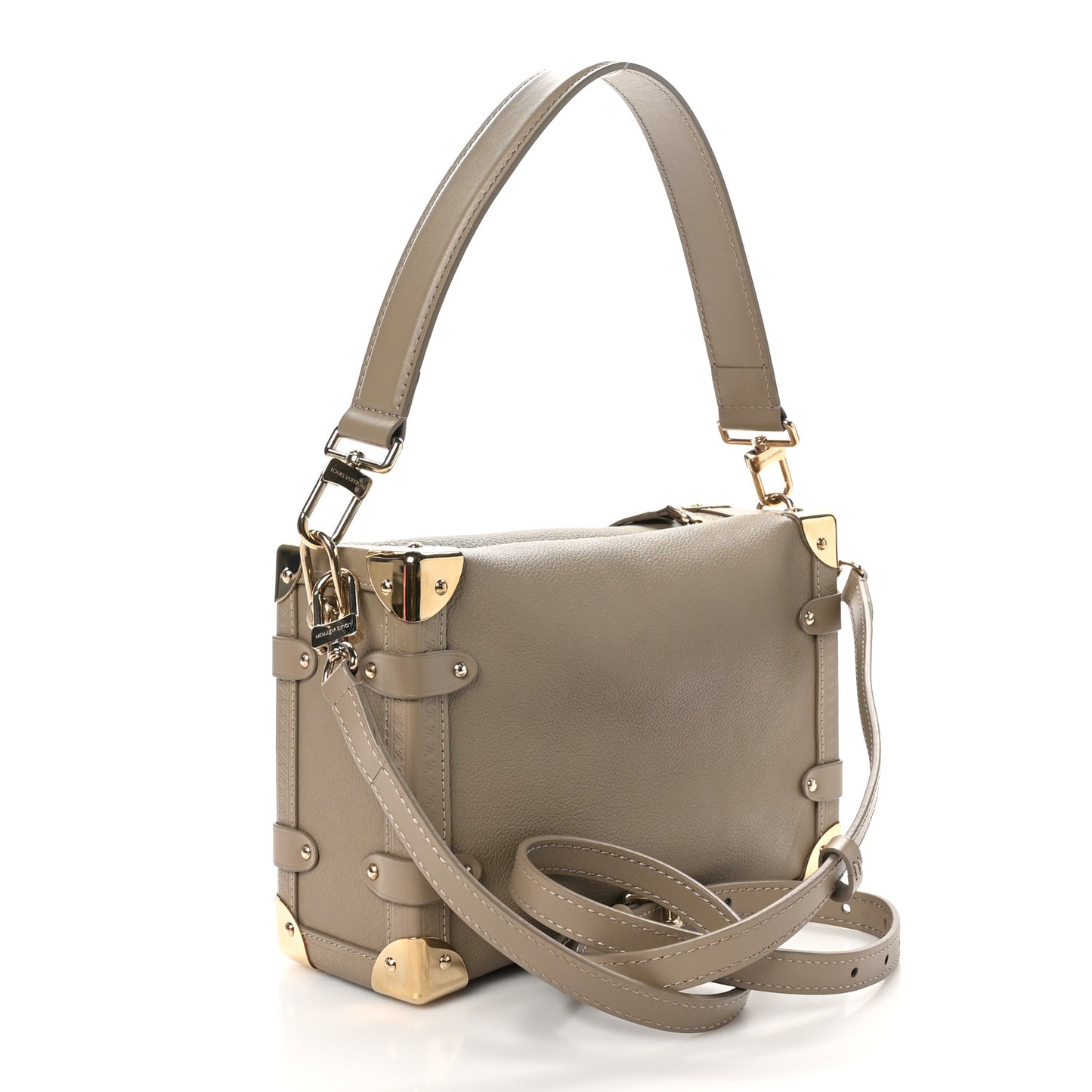 Calfskin Side Trunk MM Taupe