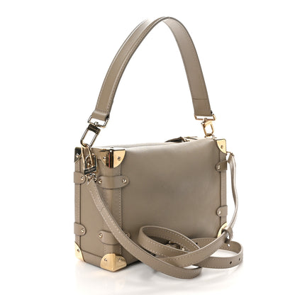 Louis Vuitton Calfskin Side Trunk MM Taupe 3 of 9