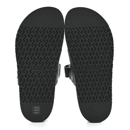 Hermes Calfskin Womens Chypre Sandals 40 Black 5 of 9