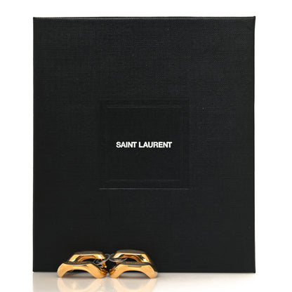 Saint Laurent Chain Link Earrings Gold 5 of 5