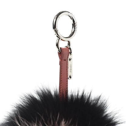 Fendi Fox Fur C ABCharm Bag Charm Pink Black 3 of 6