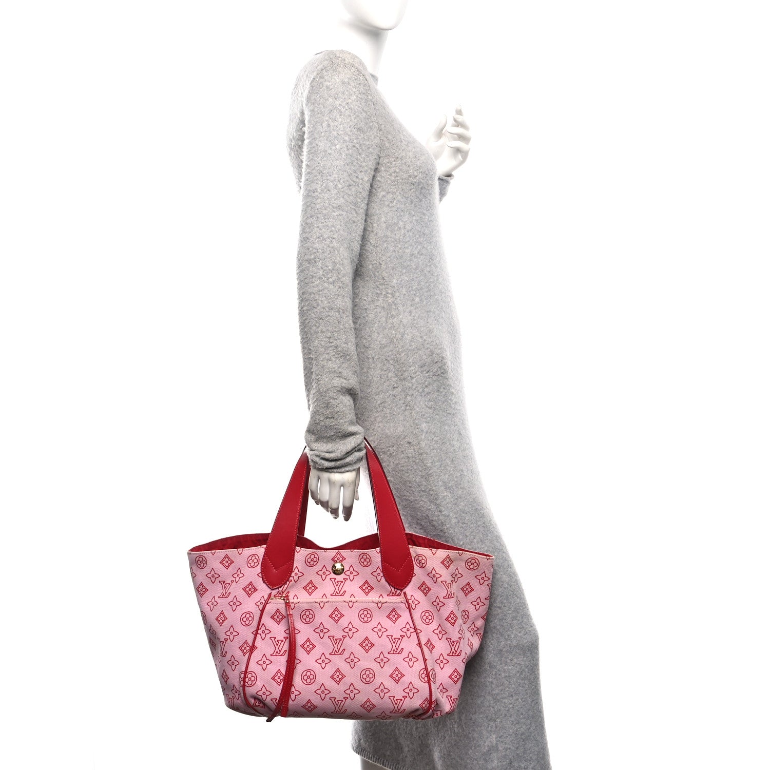 Louis Vuitton Canvas Cabas Ipanema PM Pink 2 of 10