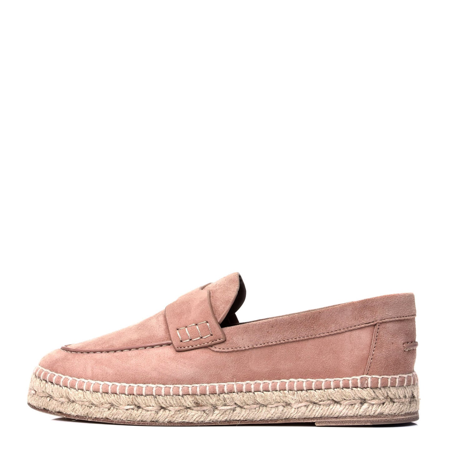 Suede Calfskin Womens Trip Espadrilles 37 Bois De Santal