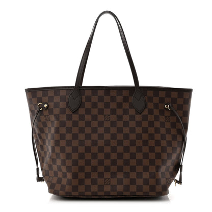 Louis Vuitton Damier Ebene Neo Neverfull MM Rose Ballerine 3 of 12