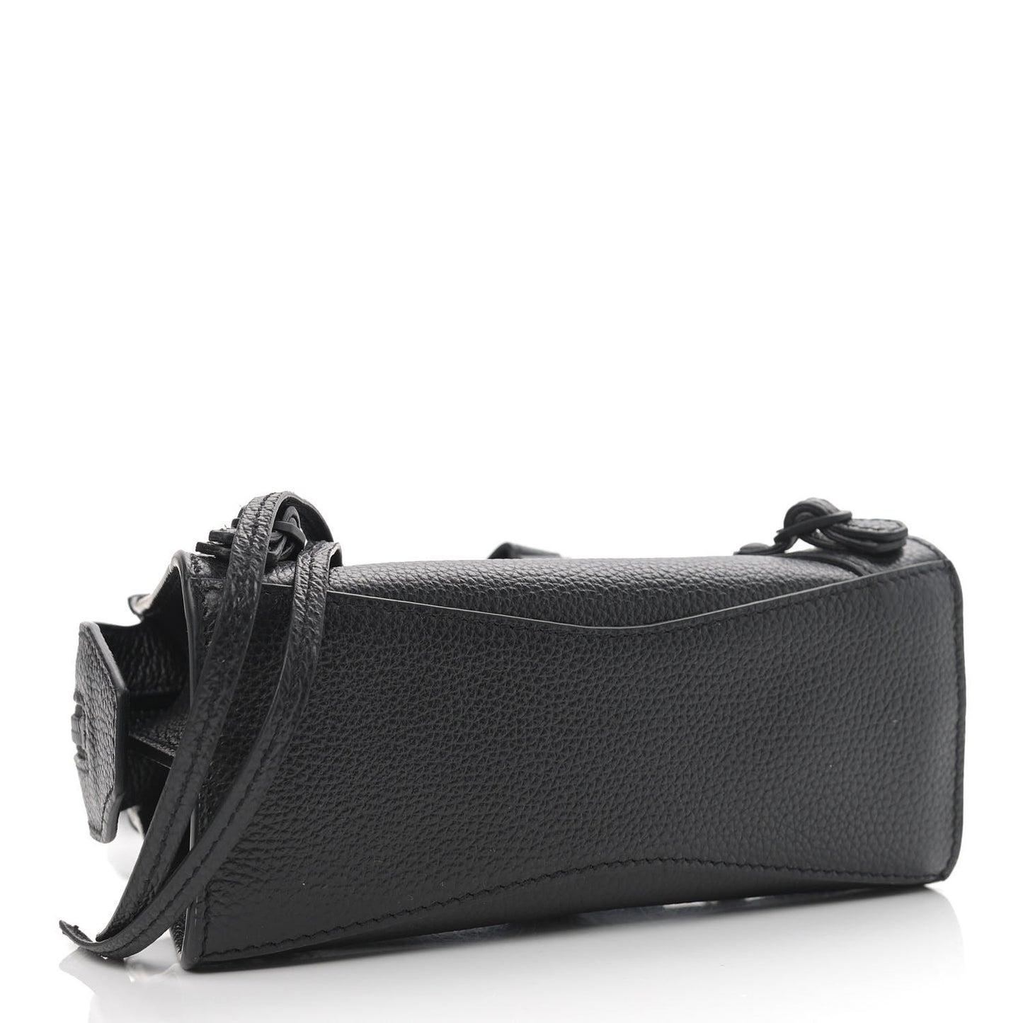 Grained Calfskin Neo Classic Black Hardware Nano City Crossbody Black