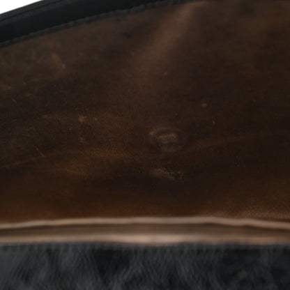 Saint Laurent Textured Patent Monogram Large Belle De Jour Clutch Black 9 of 18