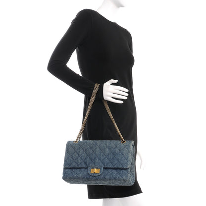 Chanel Denim Quilted 2.55 Reissue 226 Flap Dark Blue 3 of 8