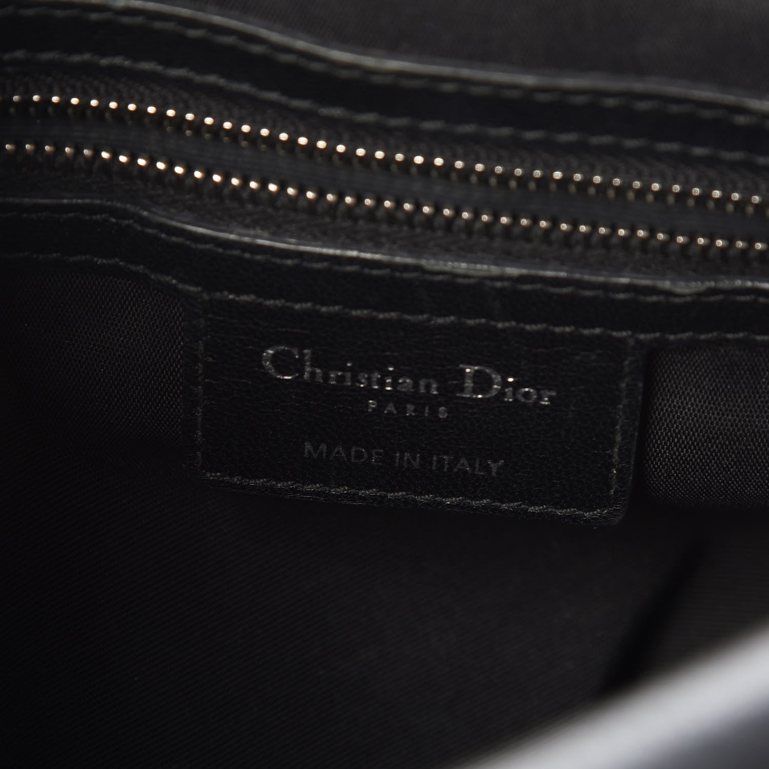 Christian Dior Lambskin Cannage Medium Granville Tote Black 7 of 8