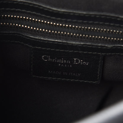 Christian Dior Lambskin Cannage Medium Granville Tote Black 7 of 8