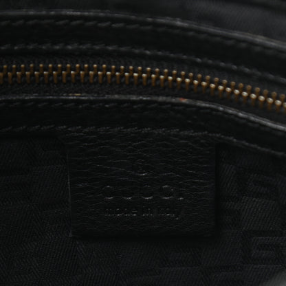 Gucci Pebbled Calfskin Drawstring Shoulder Bag Black 6 of 10