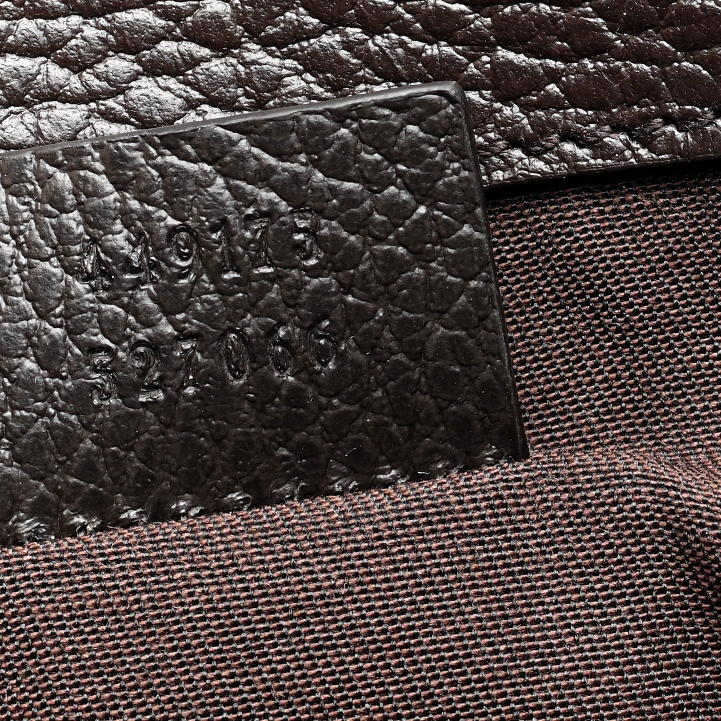 Monogram Dollar Calfskin O Drawstring Backpack Beige Ebony Testa di Moro Dark Chocolate