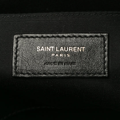 Saint Laurent Suede Calfskin Monogram Lou Camera Bag Black 6 of 14