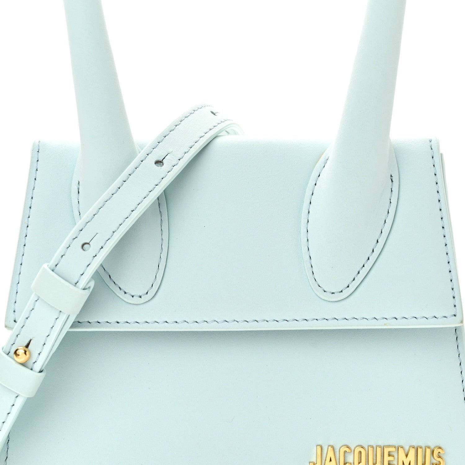 Jacquemus Smooth Calfskin Le Chiquito Moyen Blue 7 of 9