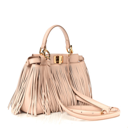 Fendi Nappa Fringe Mini Peekaboo Rosa Quarzo 2 of 11