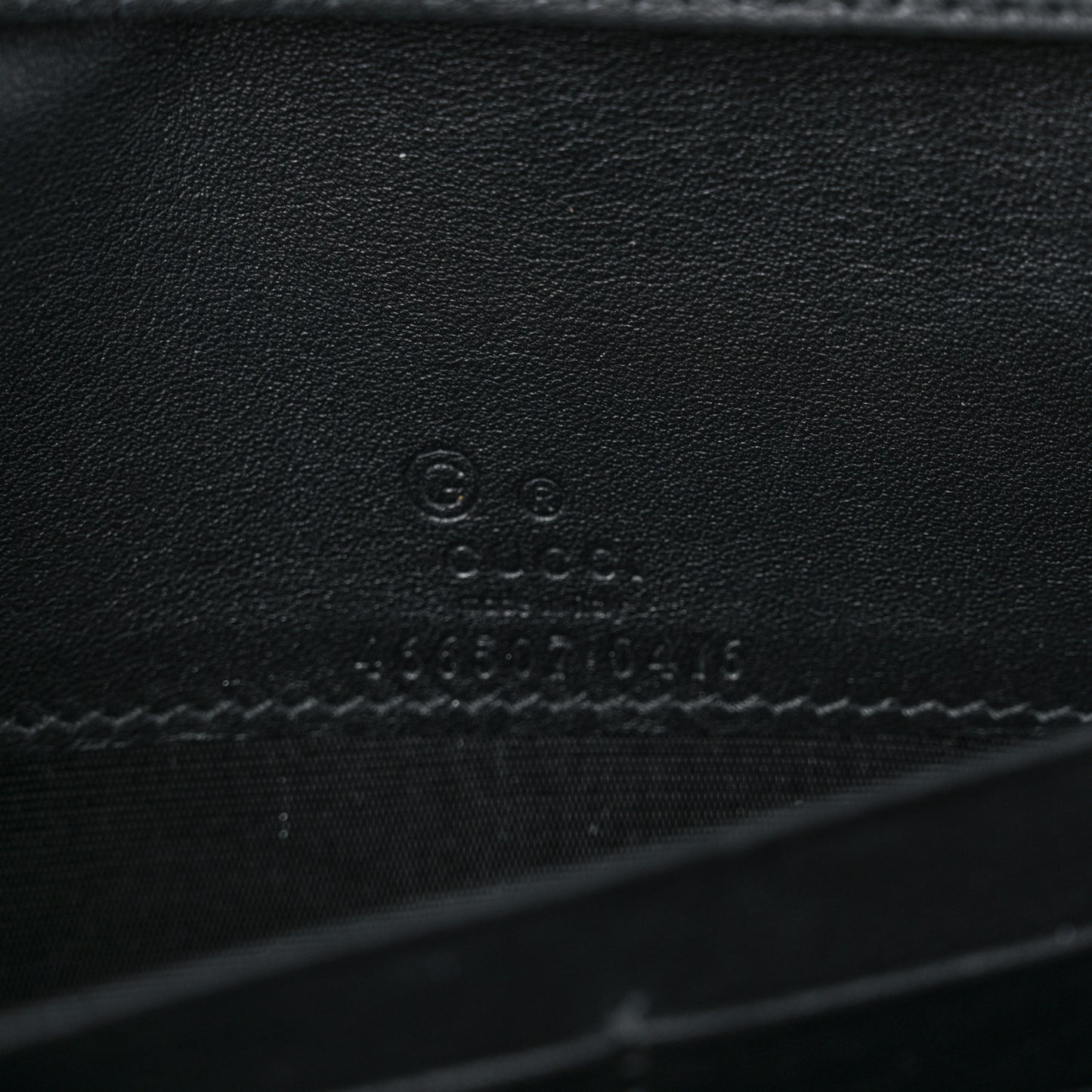 Microguccissima Crossbody Wallet Black