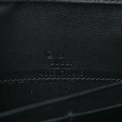 Gucci Microguccissima Crossbody Wallet Black 6 of 11