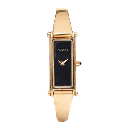 Gucci Stainless Steel 12mm 1500L Horsebit Quartz Watch Black 1 of 6