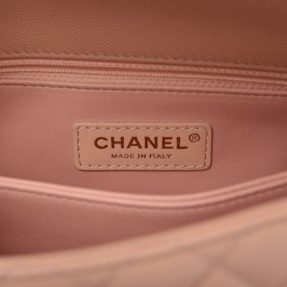 Chanel Caviar Quilted Mini Coco Handle Flap Light Pink 8 of 10