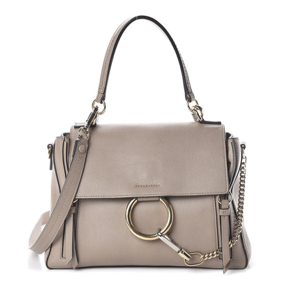 Chloe Calfskin Small Faye Day Shoulder Bag Motty Grey 1 of 14