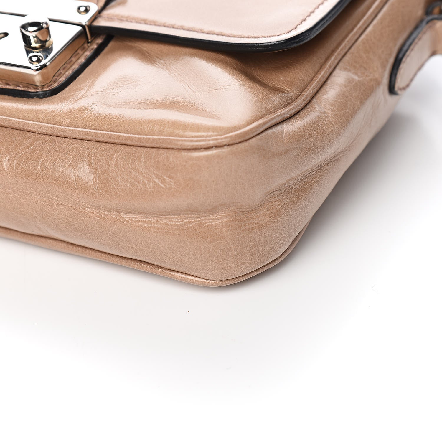 Miu Miu Vitello Shine Crossbody Cipria 9 of 11