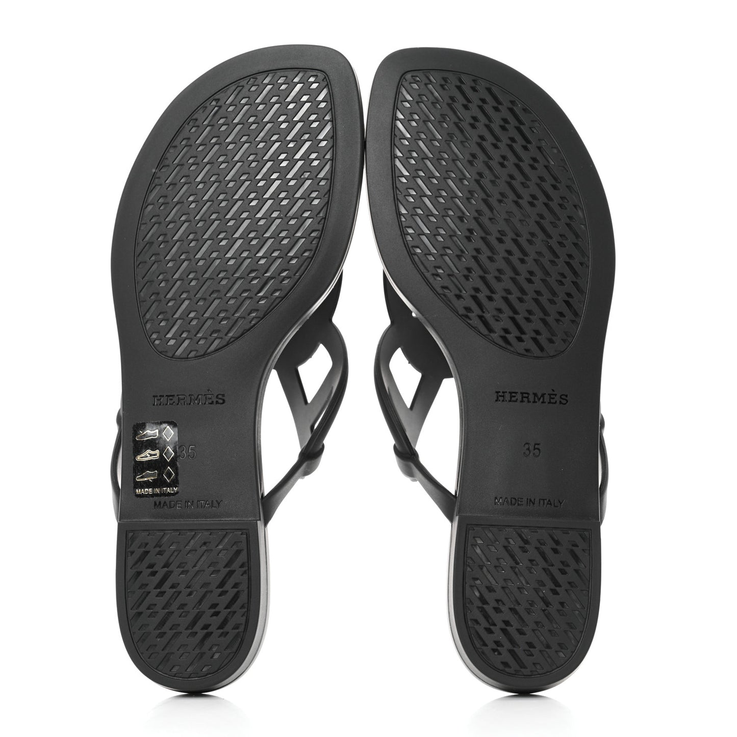 Rubber Womens Egerie Sandals 35 Black