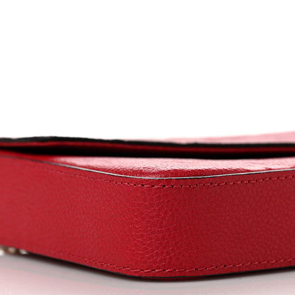 Louis Vuitton Empreinte Pochette Felicie Chain Wallet Scarlet 8 of 10
