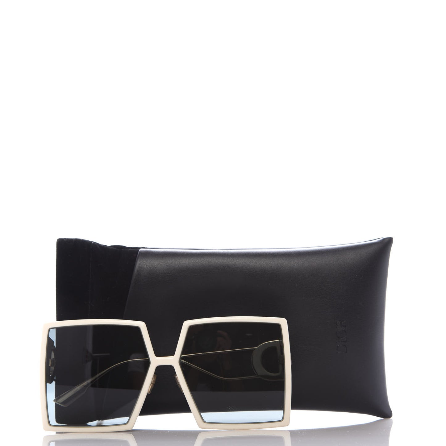 Square 30 Montaigne Sunglasses White