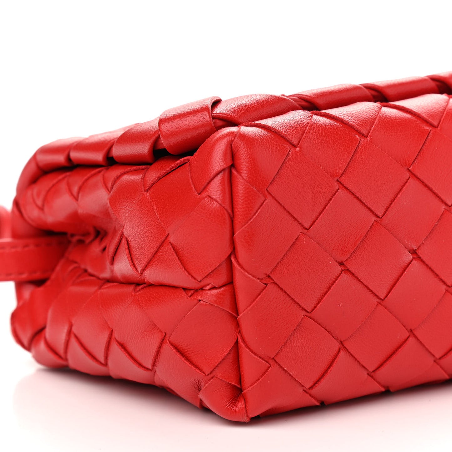 Nappa Intrecciato Mini Crossbody Red