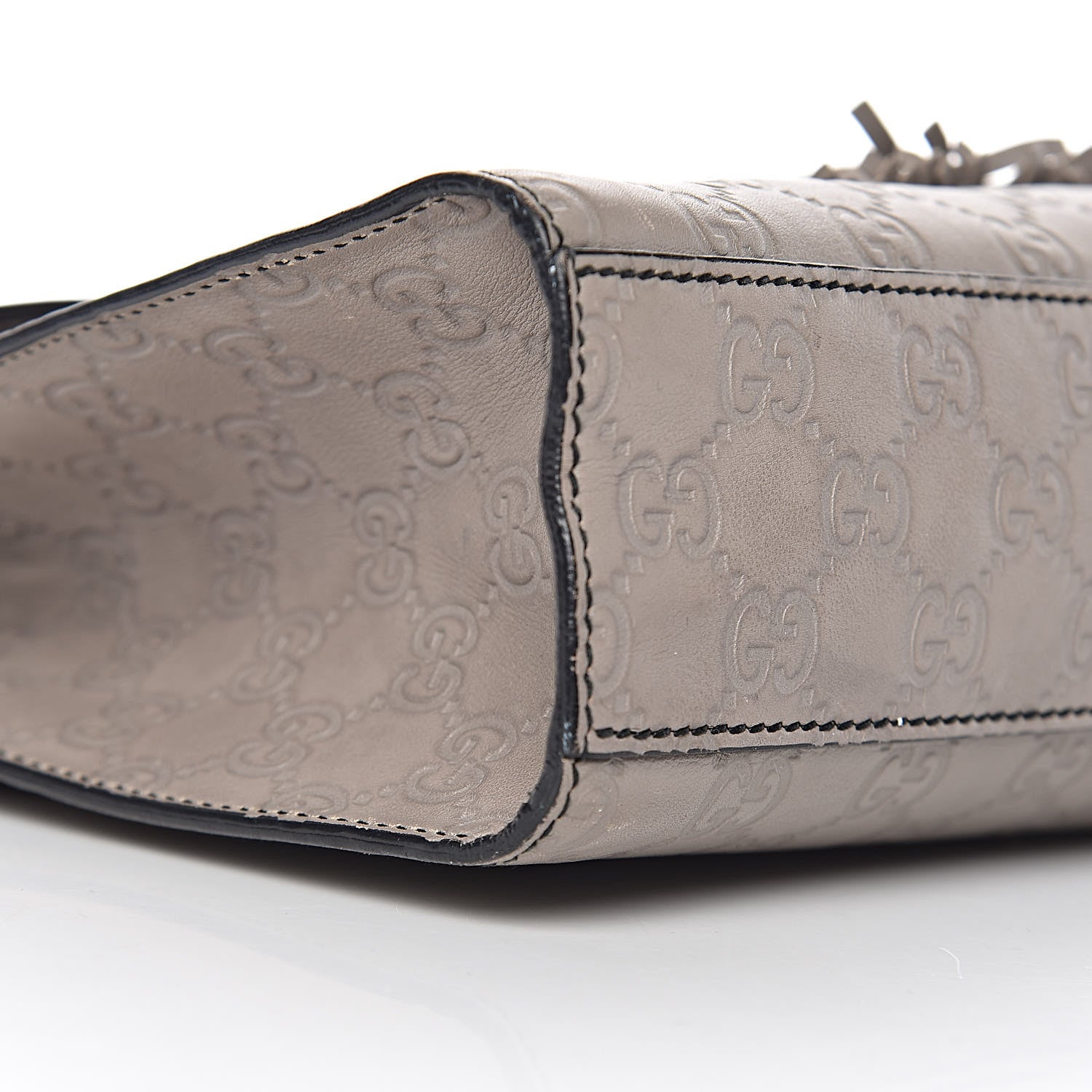 Gucci Soft Guccissima Medium Emily Chain Shoulder Bag Storm Grey 14 of 15