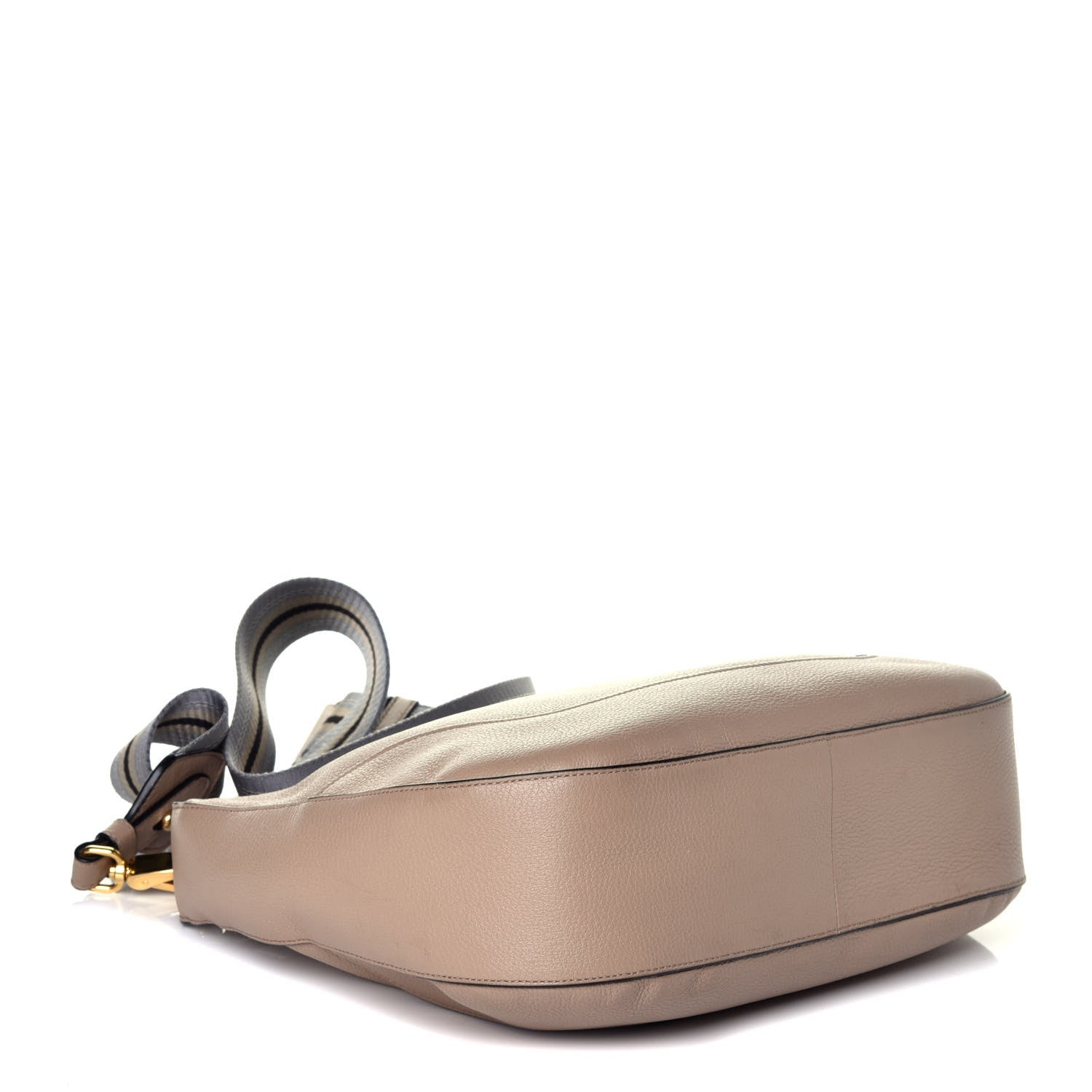 Prada Vitello Daino Zippered Hobo Messenger Cammeo 4 of 8