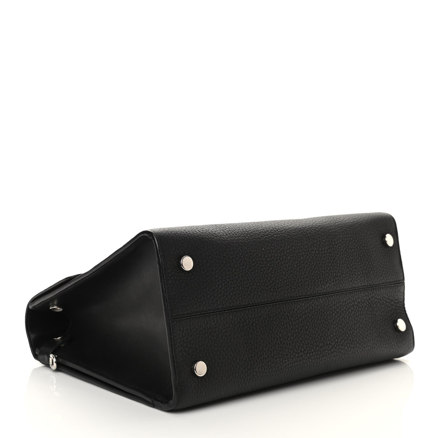 Christian Dior Grained Calfskin Medium Diorever Flap Black 4 of 12
