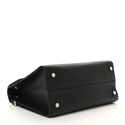 Christian Dior Grained Calfskin Medium Diorever Flap Black 4 of 12