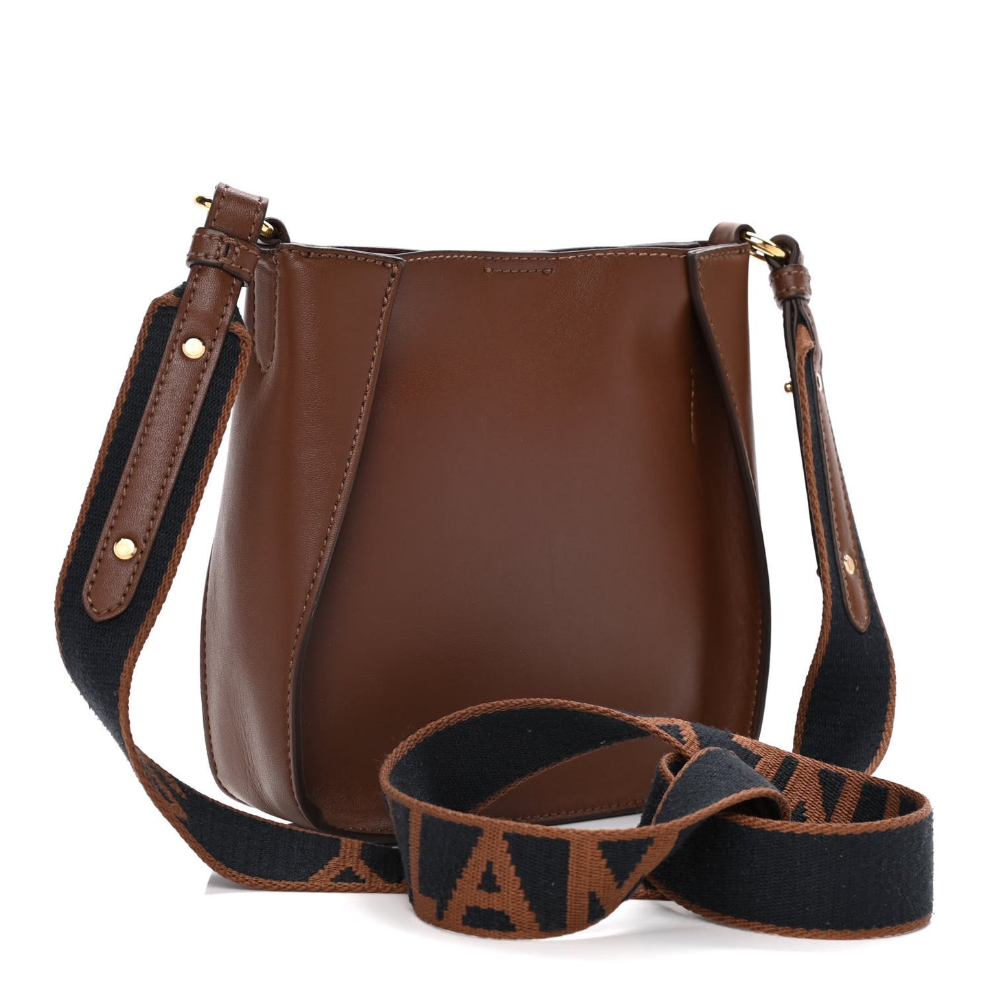 Eco Alter Nappa Perforated Logo Tiny Crossbody Cinnamon