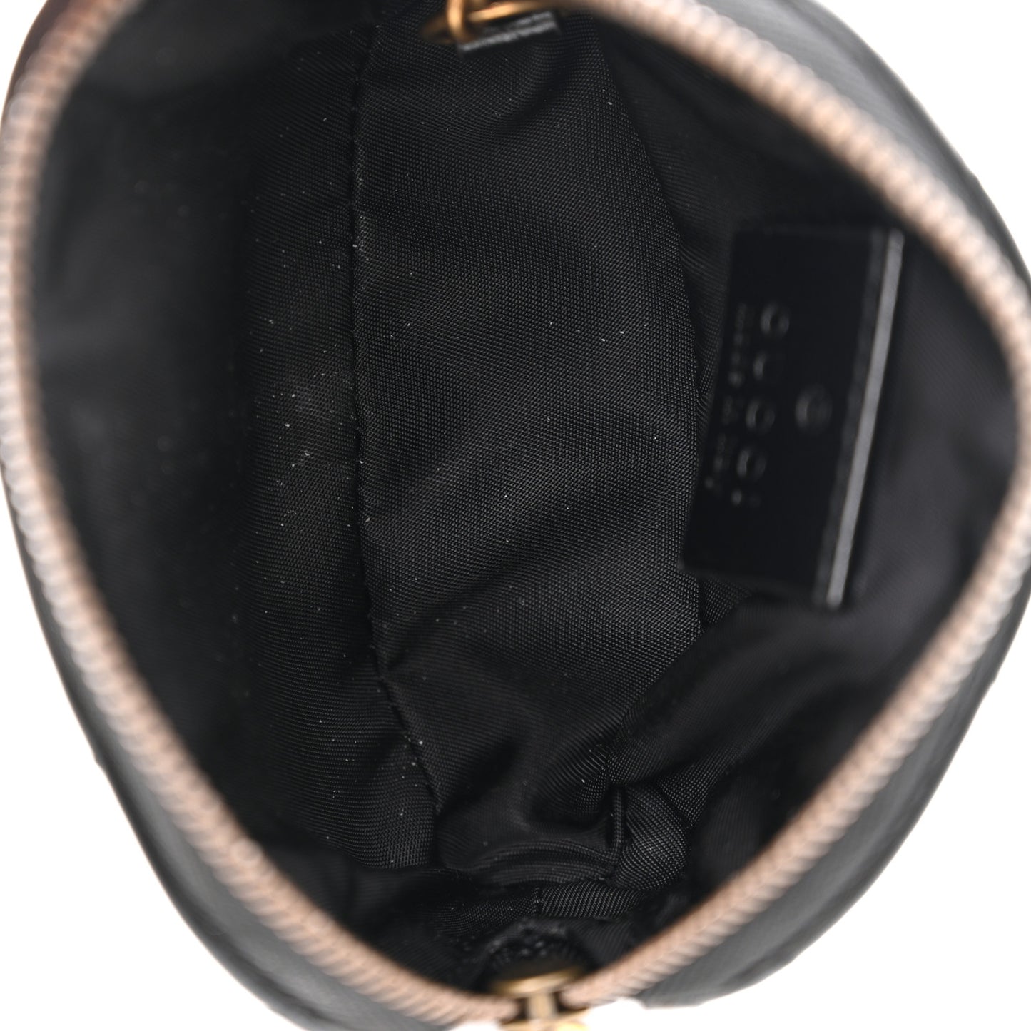 Calfskin Matelasse GG Marmont Key Pouch Black