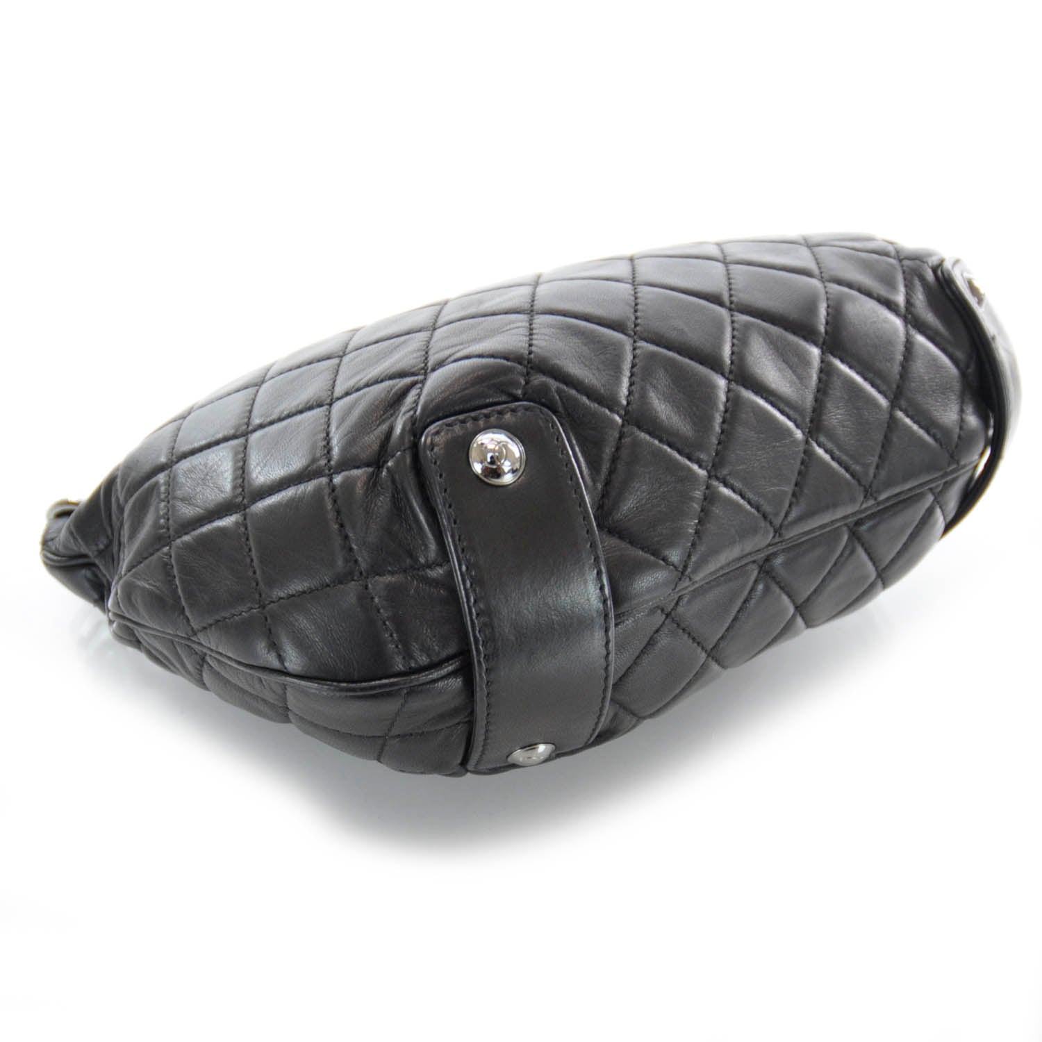 Chanel Lambskin Small Chain Mail Hobo Black 4 of 7