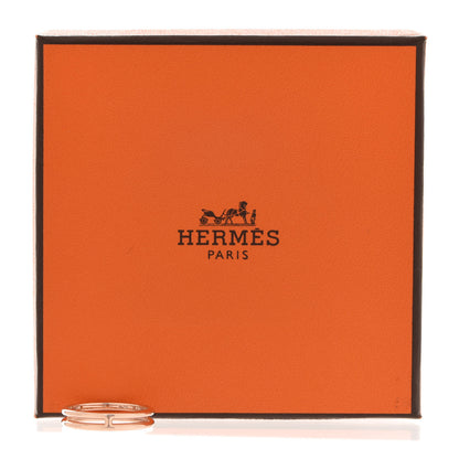 Hermes 18K Rose Gold Ariane Wedding Band Ring 49 4.75 5 of 5