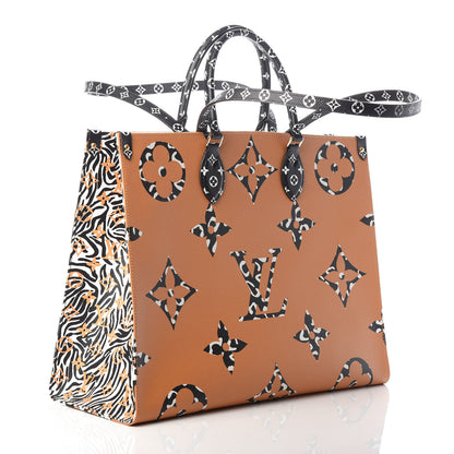 Louis Vuitton Monogram Giant Jungle Onthego GM Ivory 3 of 9