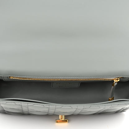 Christian Dior Lambskin Cannage Medium Caro Bag Grey Stone 5 of 11
