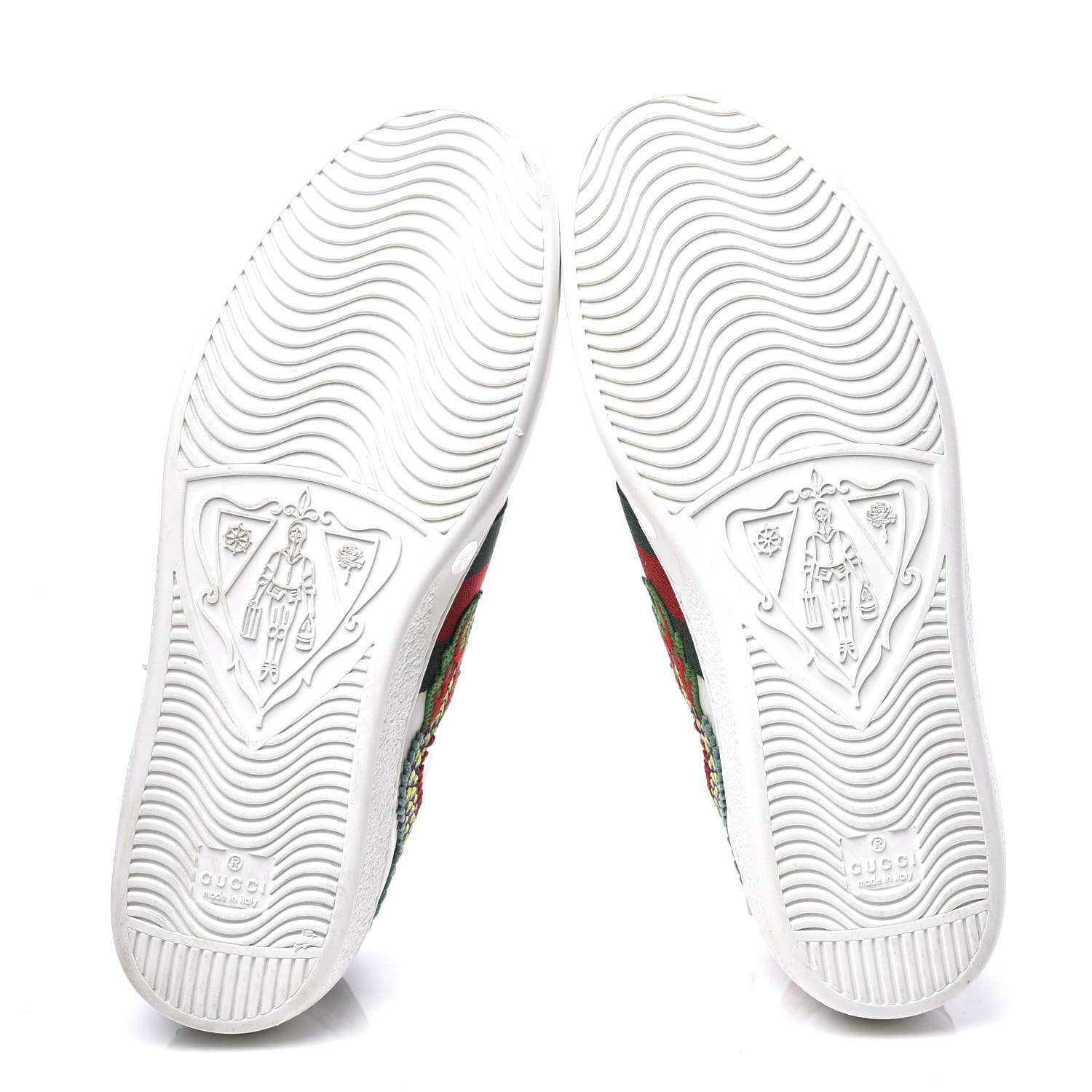 Gucci Calfskin Ayers Web Dragon Embroidered Mens New Ace Sneakers 9 White 6 of 10