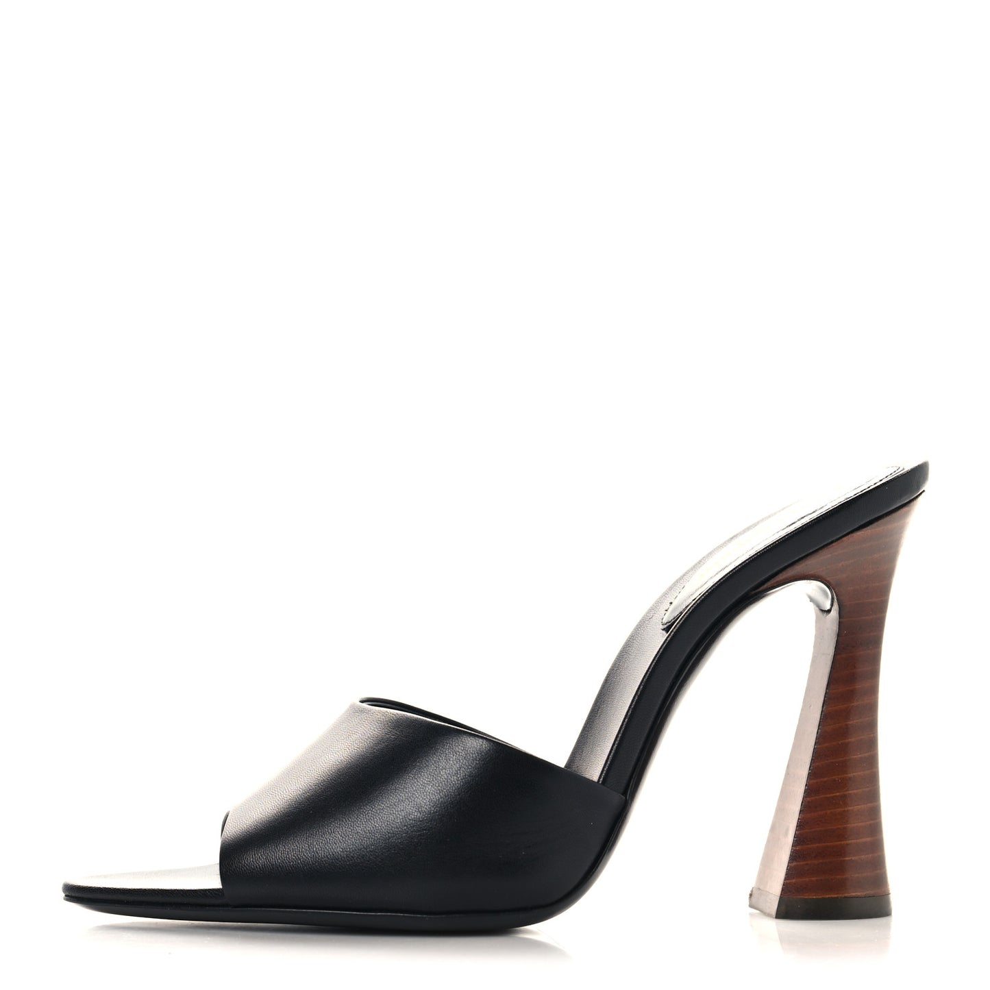 Calfskin Gippy 105 Mule Sandals 37 Black