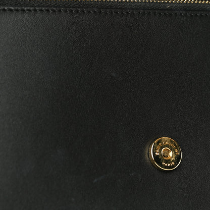 Saint Laurent Smooth Calfskin Classic Monogram Kate Tassel Chain Wallet Black 14 of 21