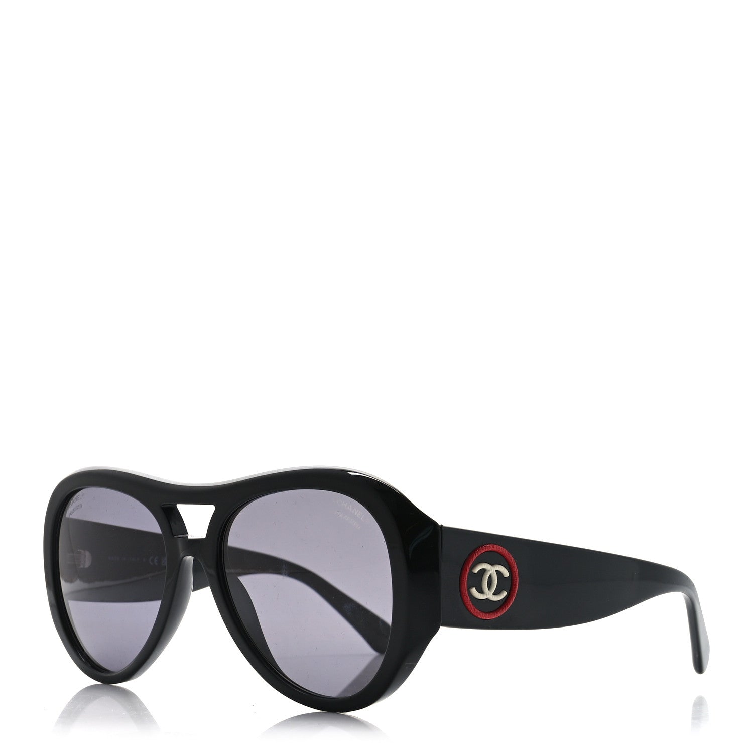 Chanel Acetate CC Pilot Sunglasses 5508 Black 1730615 – FASHIONPHILE
