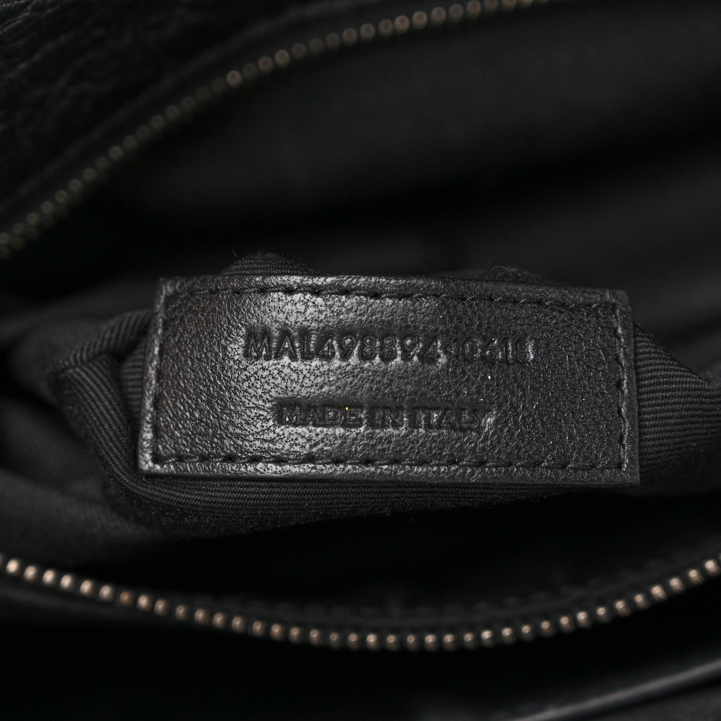 Crinkled Calfskin Matelasse Monogram Medium Niki Chain Satchel Black